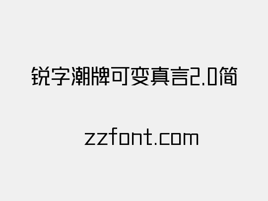 锐字潮牌可变真言2.0简