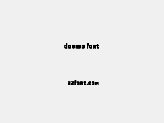 domino font