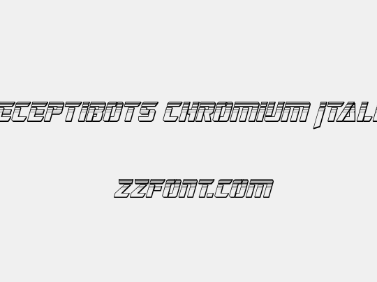 Deceptibots Chromium Italic