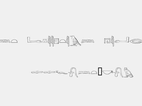 Ancient Egyptian Hieroglyphs