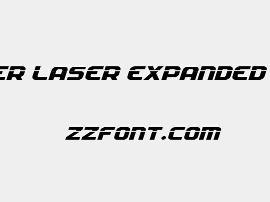 Soldier Laser Expanded Italic