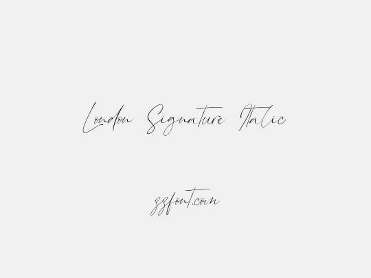 London Signature Italic