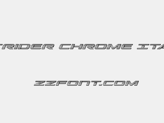 Outrider Chrome Italic