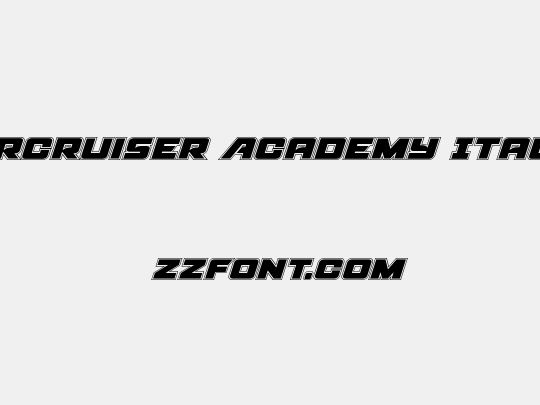 Aircruiser Academy Italic
