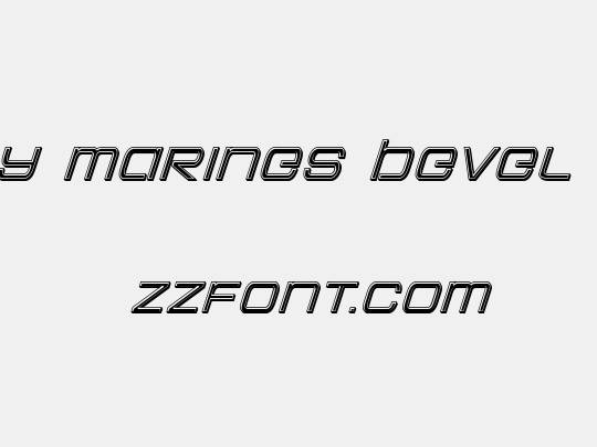 Colony Marines Bevel Italic