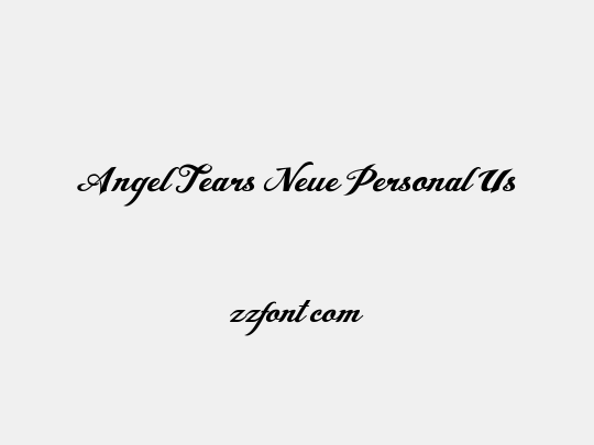 Angel Tears Neue Personal Us
