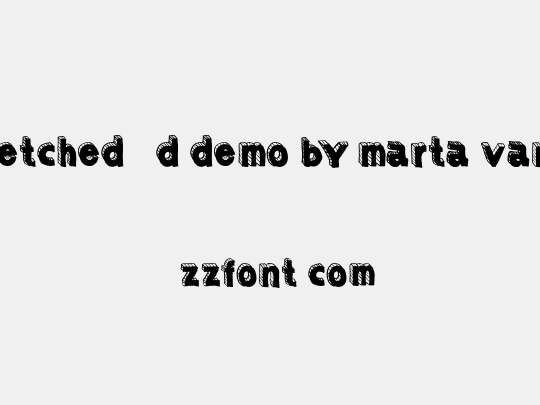 Sketched 3d DEMO by Marta van E