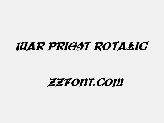 War Priest Rotalic