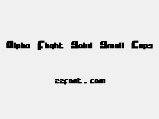 Alpha Flight Solid Small Caps