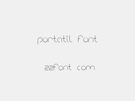 portatil font