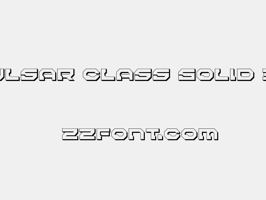 Pulsar Class Solid 3D