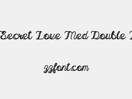 The Secret Love Med Double Line