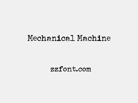 Mechanical Machine