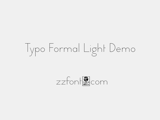 Typo Formal Light Demo