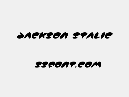 Jackson Italic
