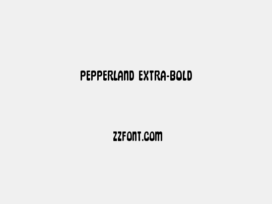 Pepperland Extra-Bold