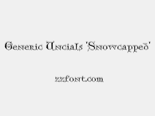 Generic Uncials 'Snowcapped'