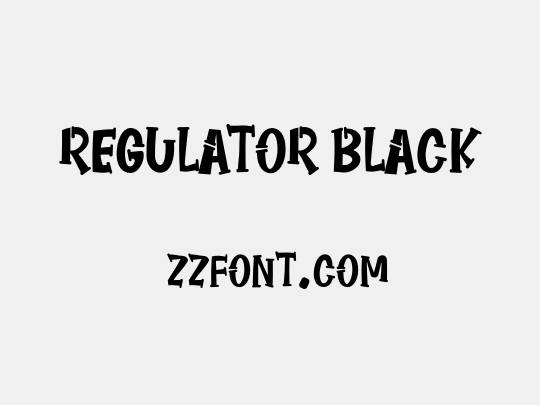 REGULATOR BLACK