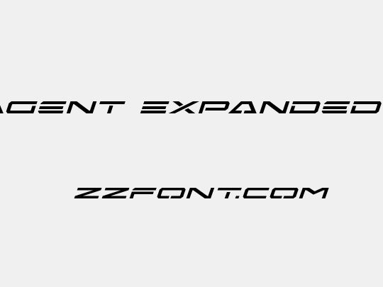 Free Agent Expanded Italic