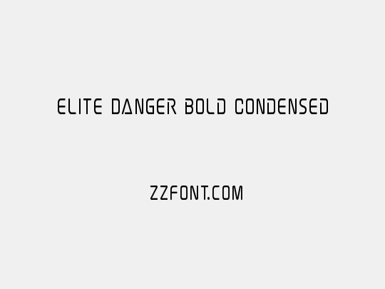 Elite Danger Bold Condensed