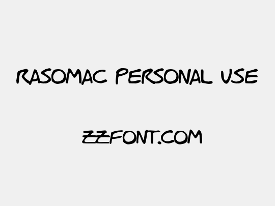 Rasomac Personal Use