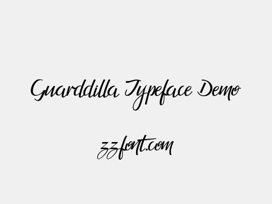 Guarddilla Typeface Demo