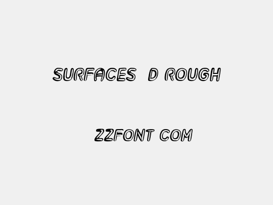 Surfaces 3D Rough