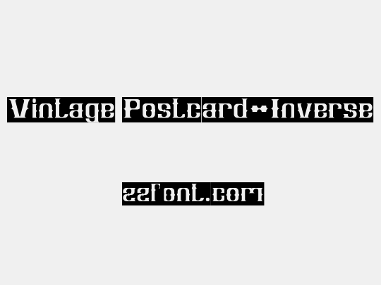 Vintage Postcard-Inverse