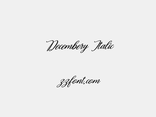 Decembery Italic