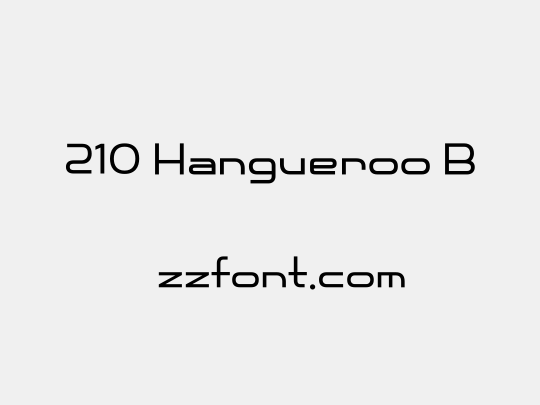 210 Hangueroo B
