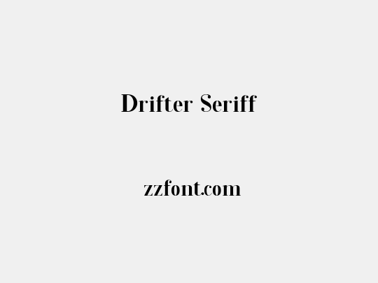 Drifter Seriff