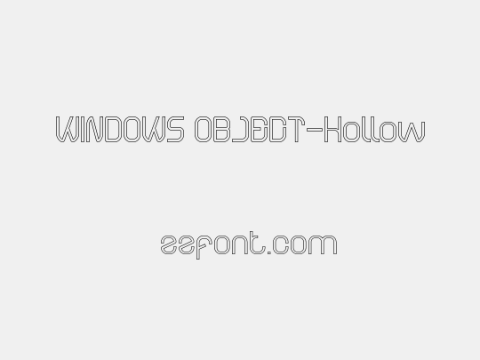 WINDOWS OBJECT-Hollow