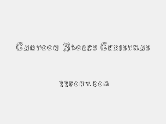 Cartoon Blocks Christmas
