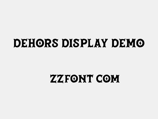 Dehors Display DEMO