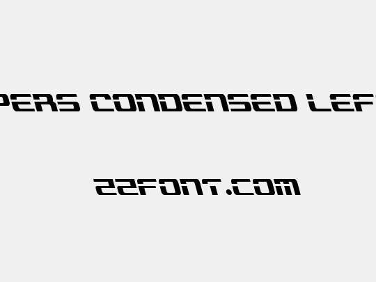 Troopers Condensed Leftalic