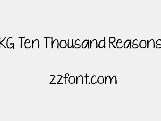 KG Ten Thousand Reasons