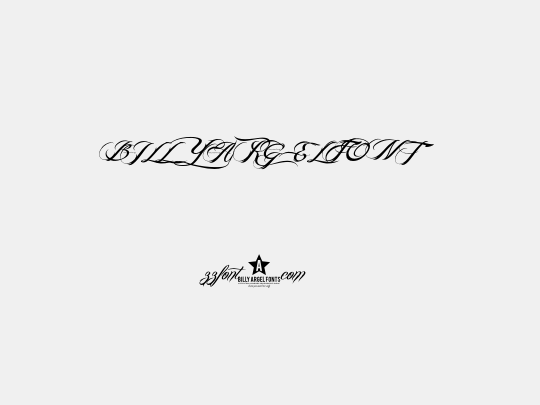 BILLY ARGEL FONT