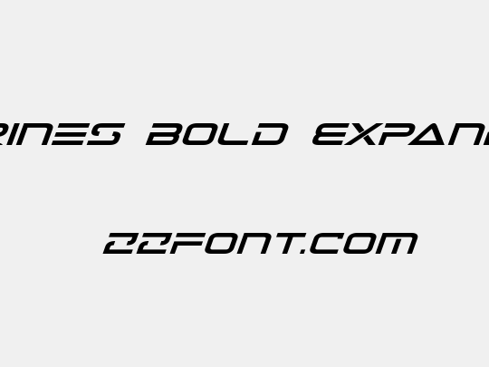 Tele-Marines Bold Expanded Italic