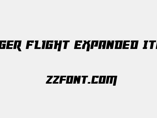 Danger Flight Expanded Italic