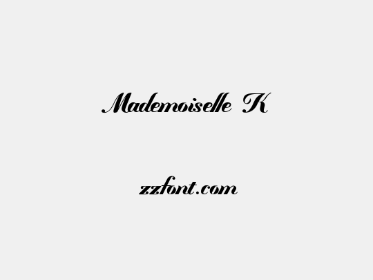 Mademoiselle ∑K∑