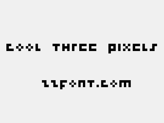 cool three pixels