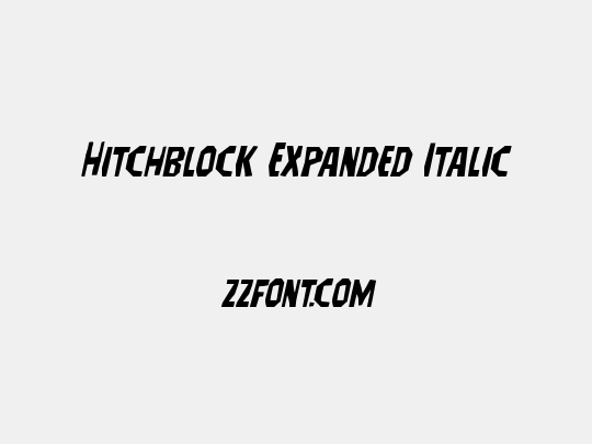Hitchblock Expanded Italic