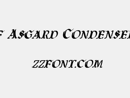 Wars of Asgard Condensed Italic