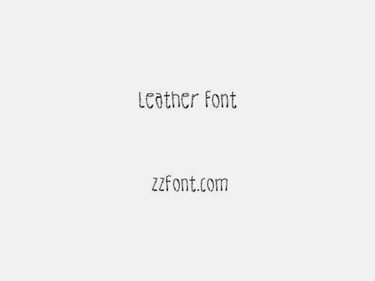 Leather Font