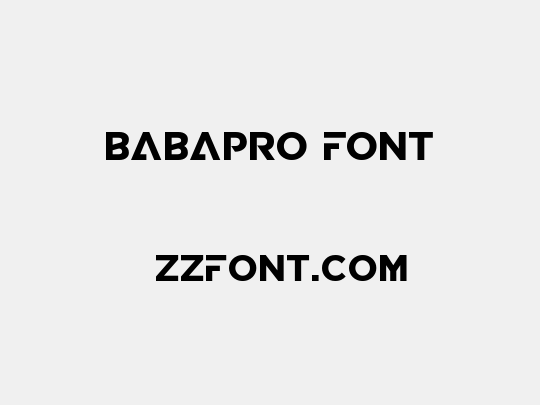 BABAPRO FONT