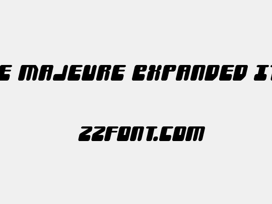 Force Majeure Expanded Italic