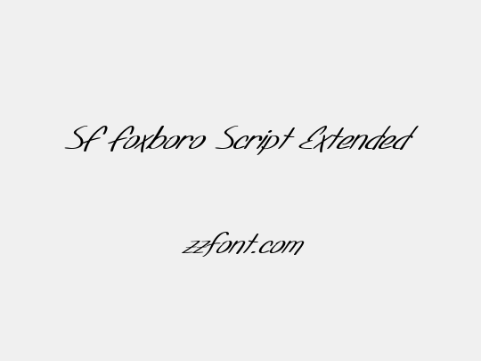 SF Foxboro Script Extended