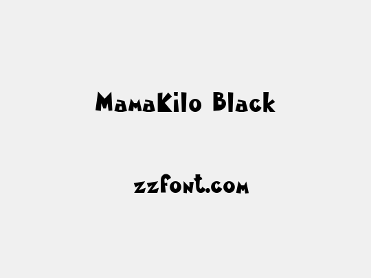 MamaKilo Black