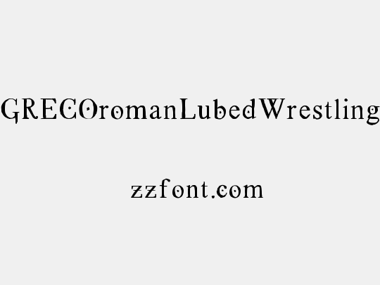 GRECOromanLubedWrestling