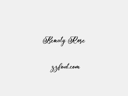 Beauty Rose